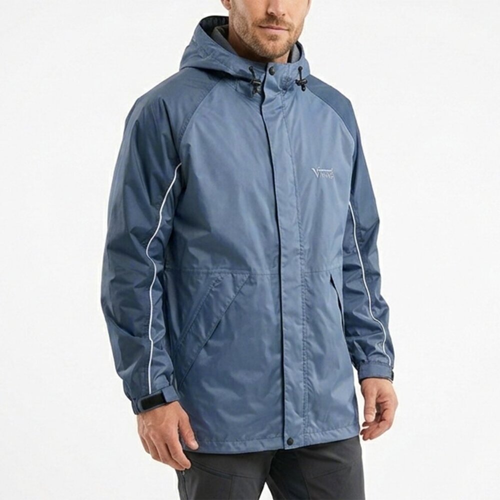Viking Chinook 2 Mens Rain Jacket Windbreaker Coat Outdoor Blue Gorpcore
